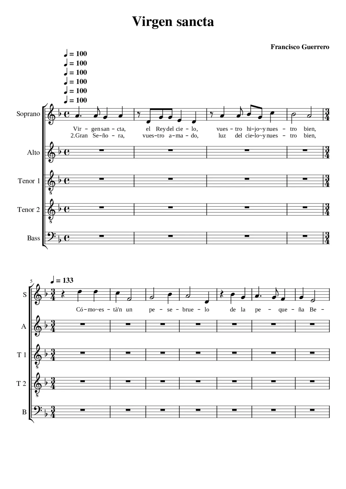 Virgen sancta - Page 1