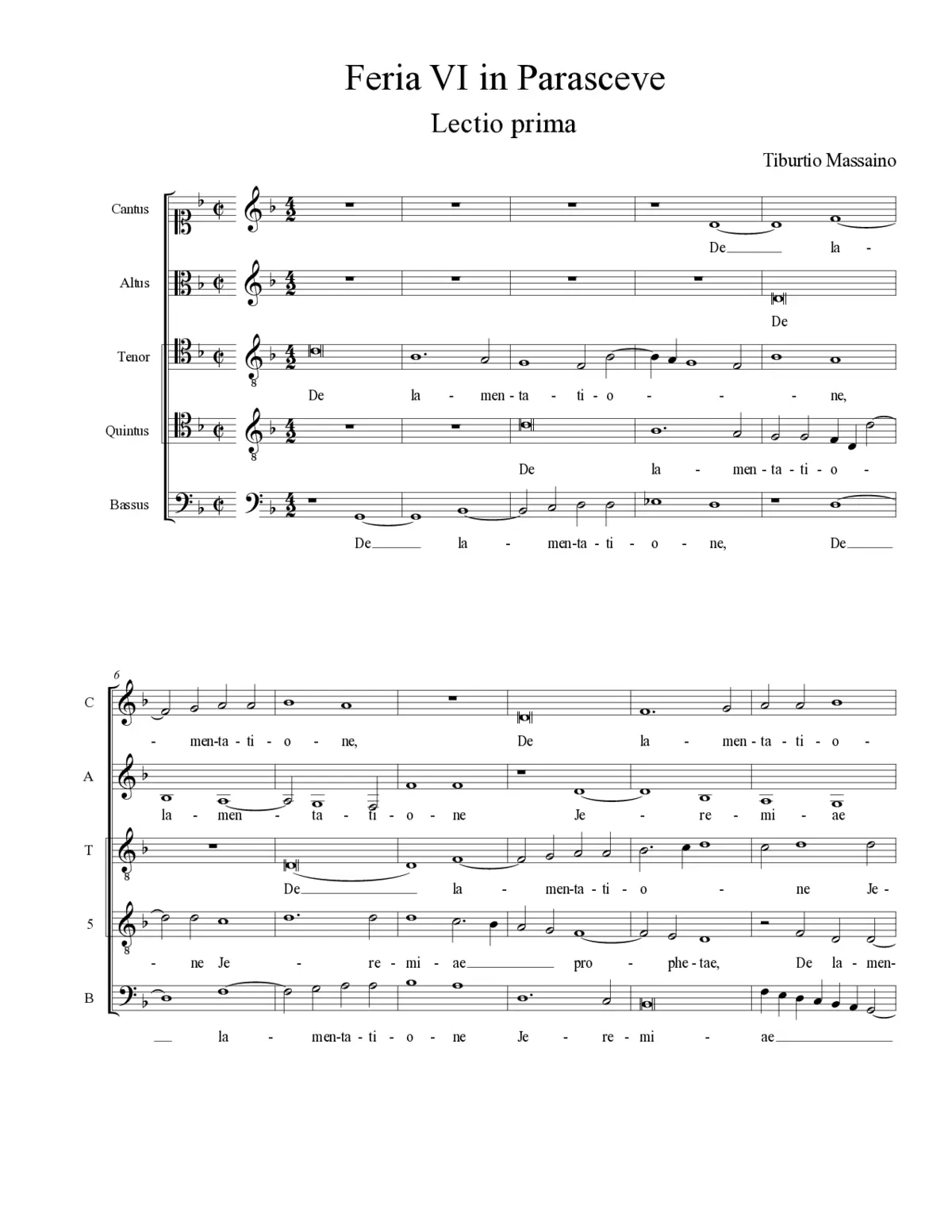 Feria VI in Parasceve - Page 1