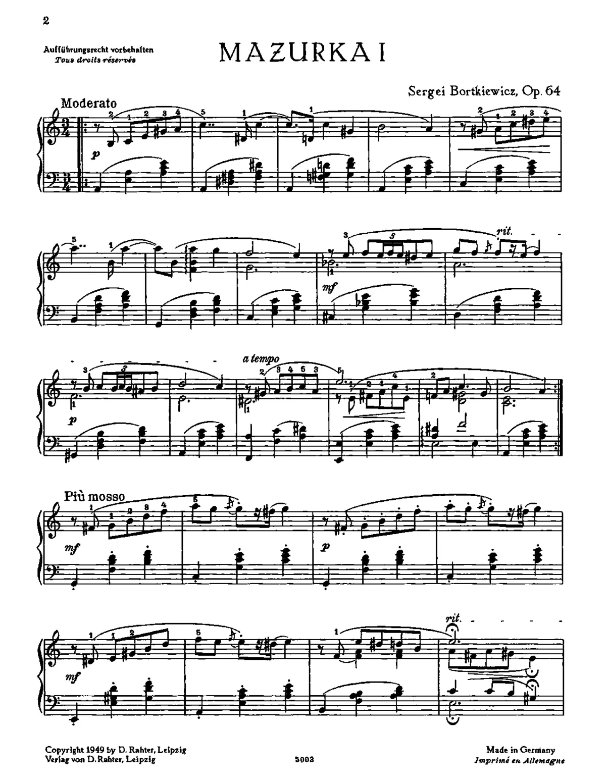 3 Mazurkas - Page 1