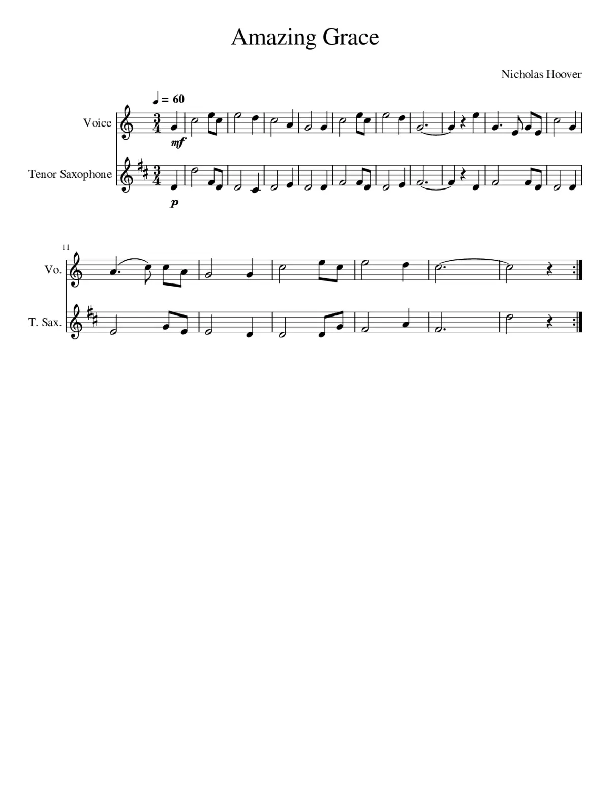 Amazing Grace - Page 1
