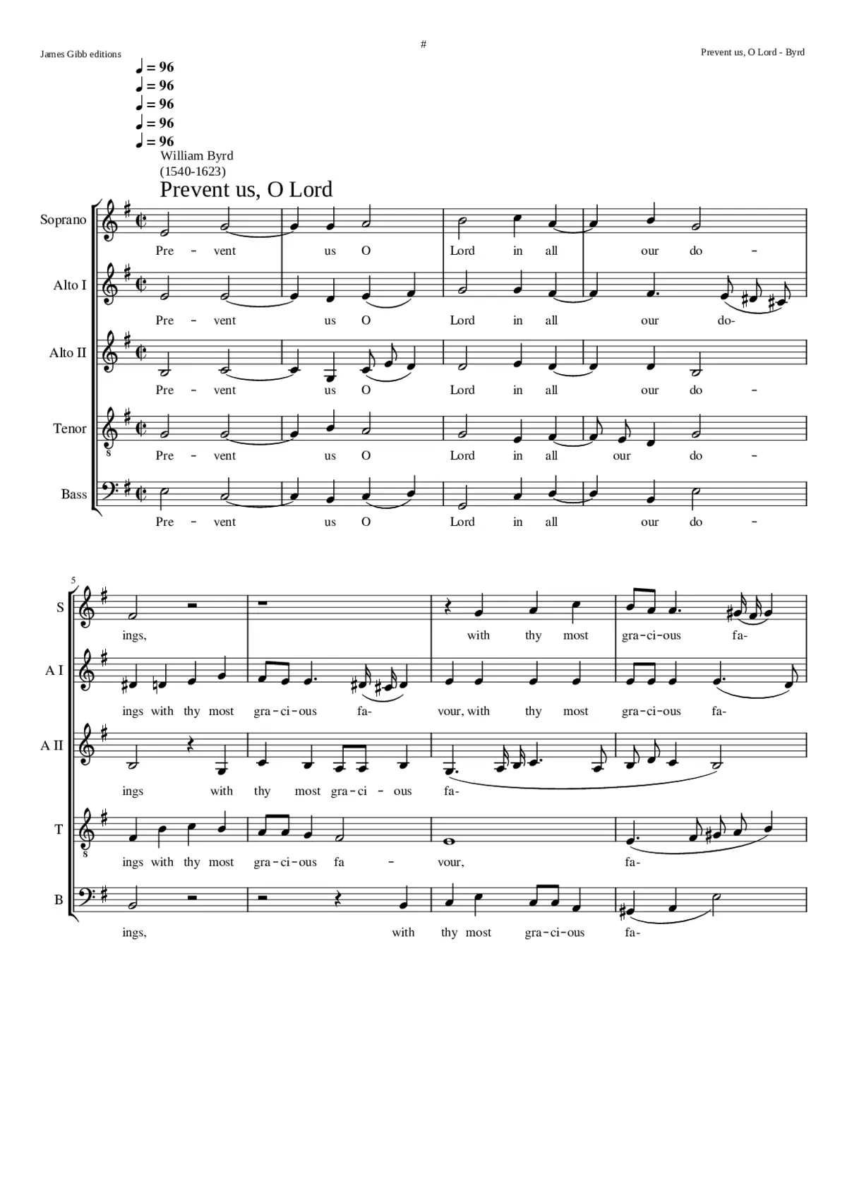 Prevent Us O Lord - Page 1