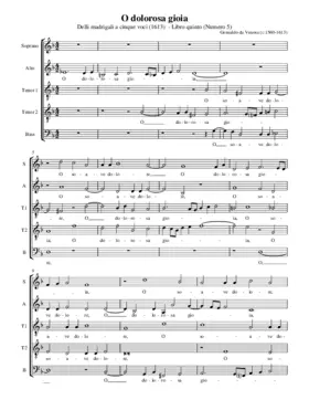 O dolorosa gioia