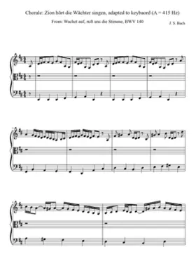 Wachet auf ruft uns die Stimme BWV 140