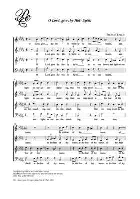 O Lord, give thy Holy Spirit