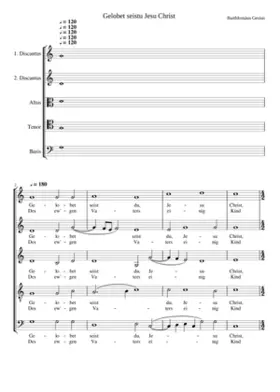 Gelobet seistu Jesu Christ