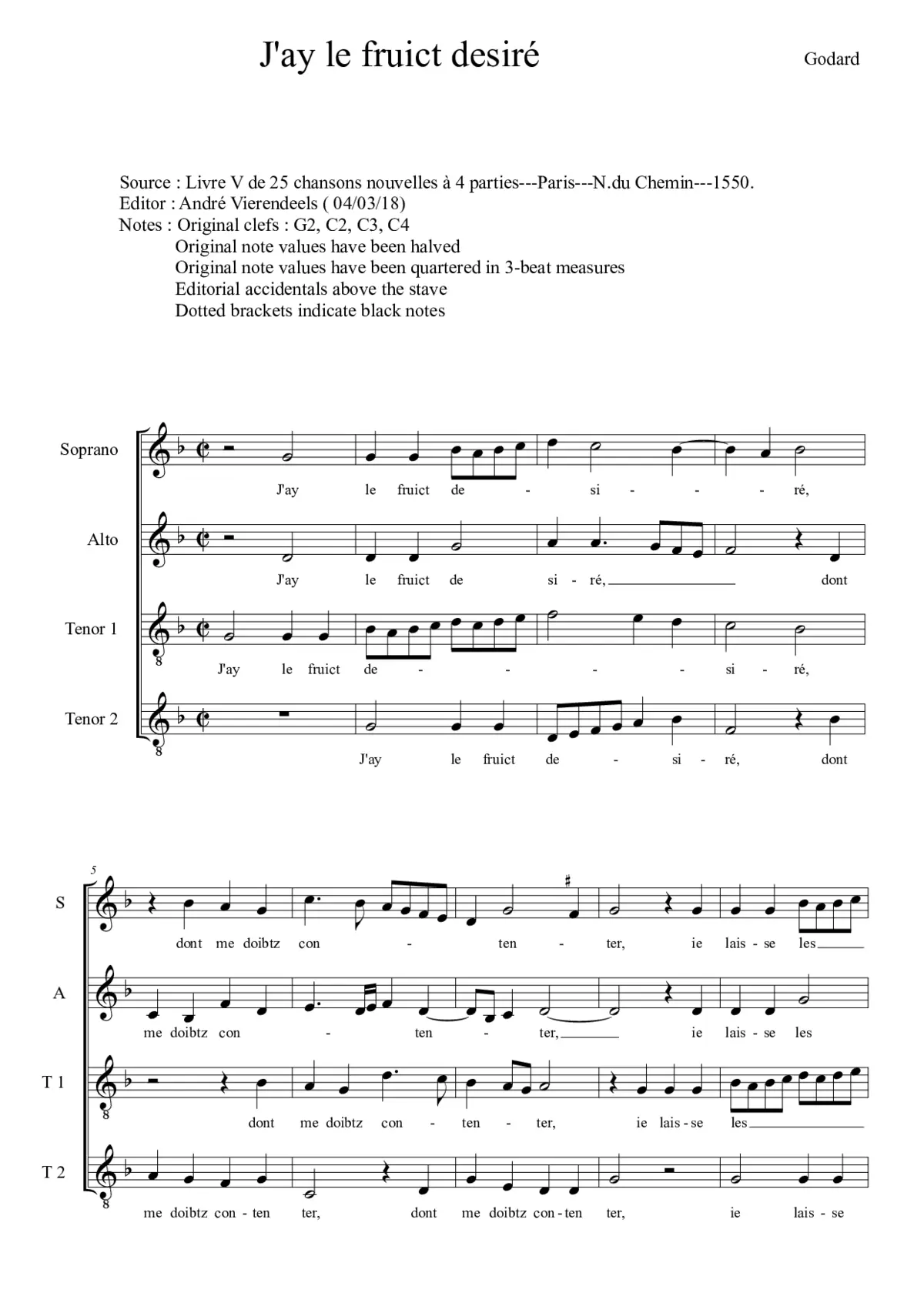 J'ay le fruict désiré - Page 1