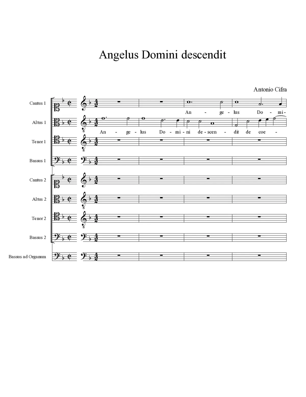 Angelus Domini descendit - Page 1