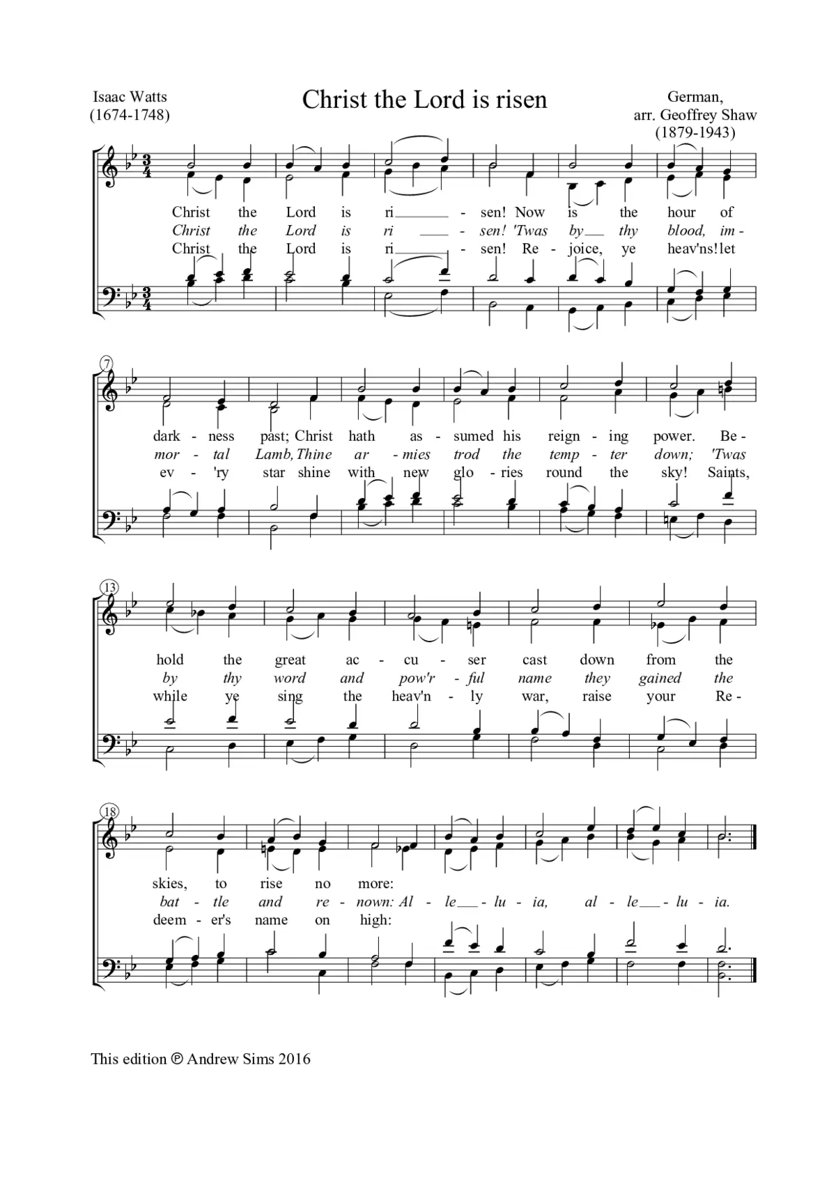 Christ the Lord is risen - Page 1