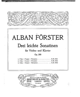 3 Leichte Sonatinen