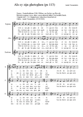 Als sy zijn ghetoghen