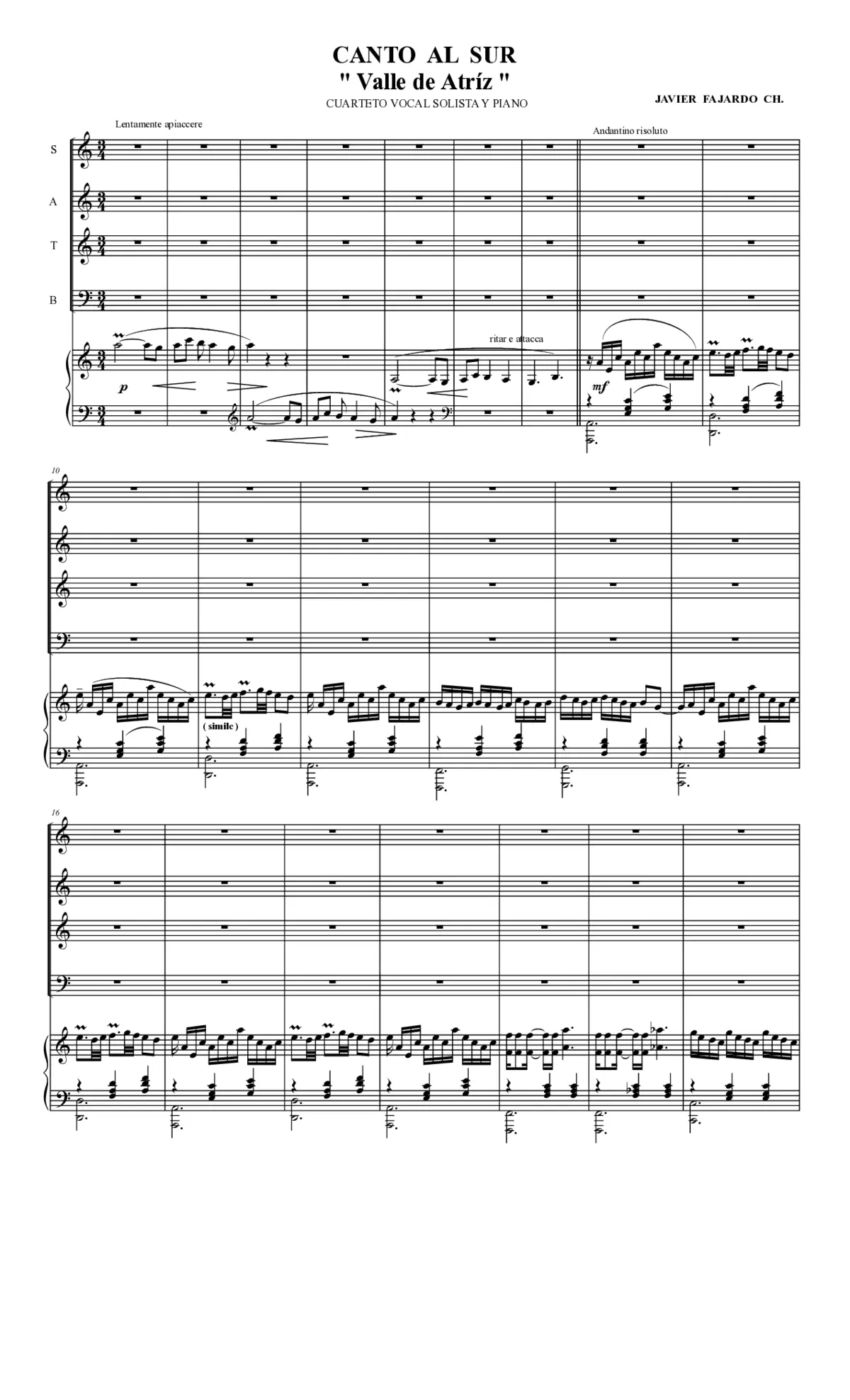 Canto al Sur 'Valle de Atriz' - Page 1