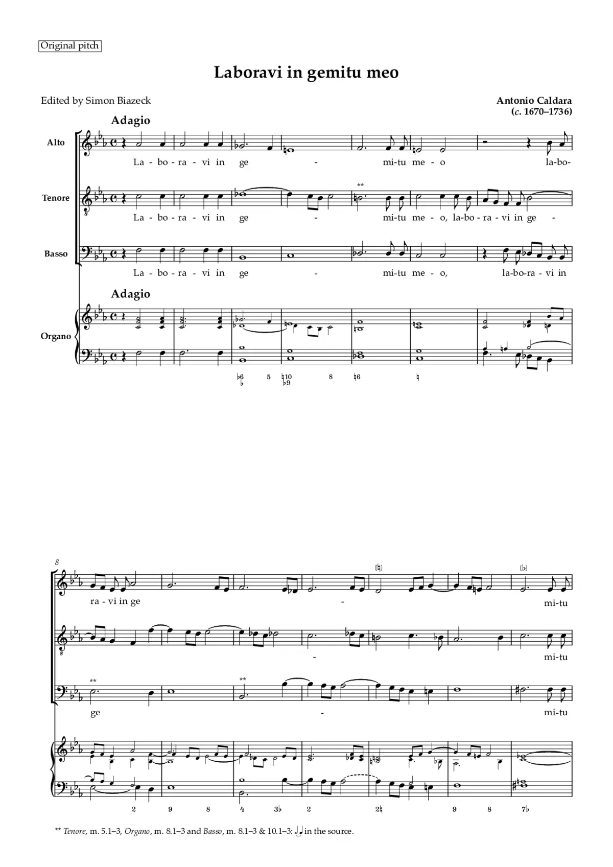 Laboravi in gemitu meo - Page 1