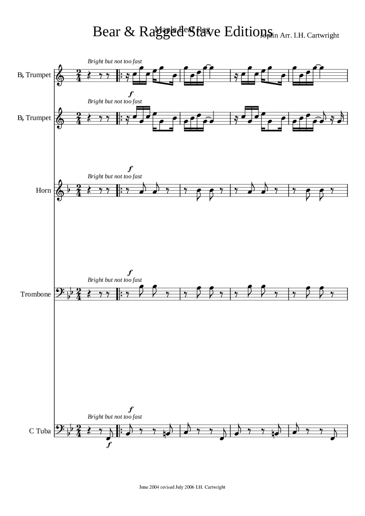 maple leaf rag - Page 1