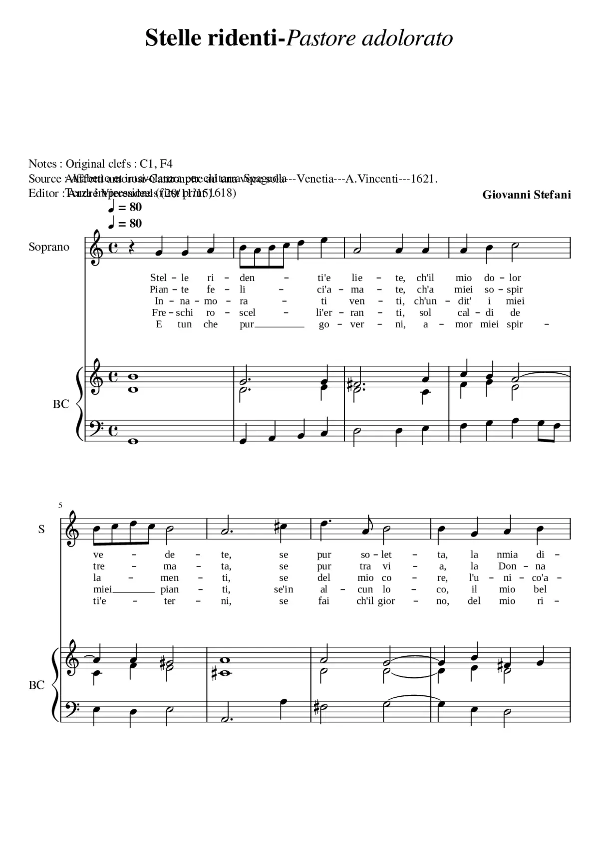 Stelle ridenti - Pastore adolorato - Page 1