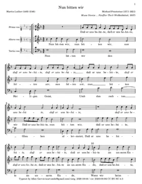 Nun bitten wir II a 3