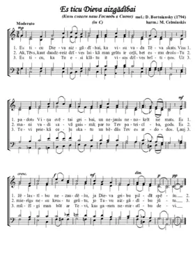 Es ticu Dieva aizgādībai (Коль славен наш Господь в Сионе)