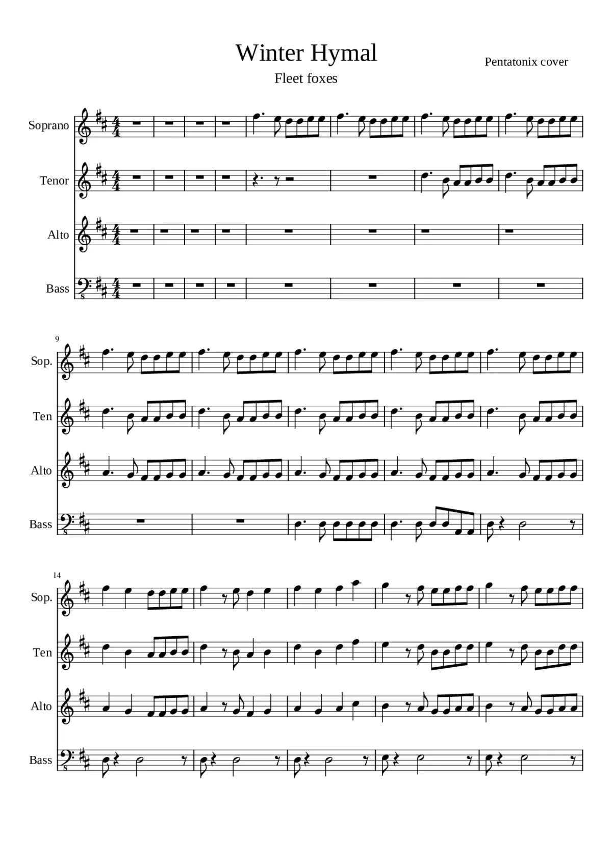 white winter hymnal - Page 1