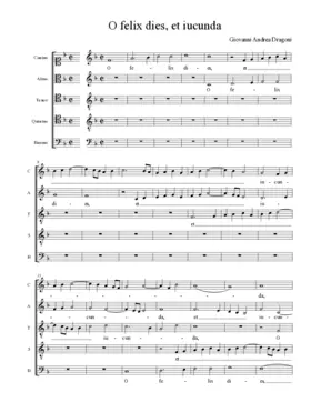 O felix dies, et iucunda
