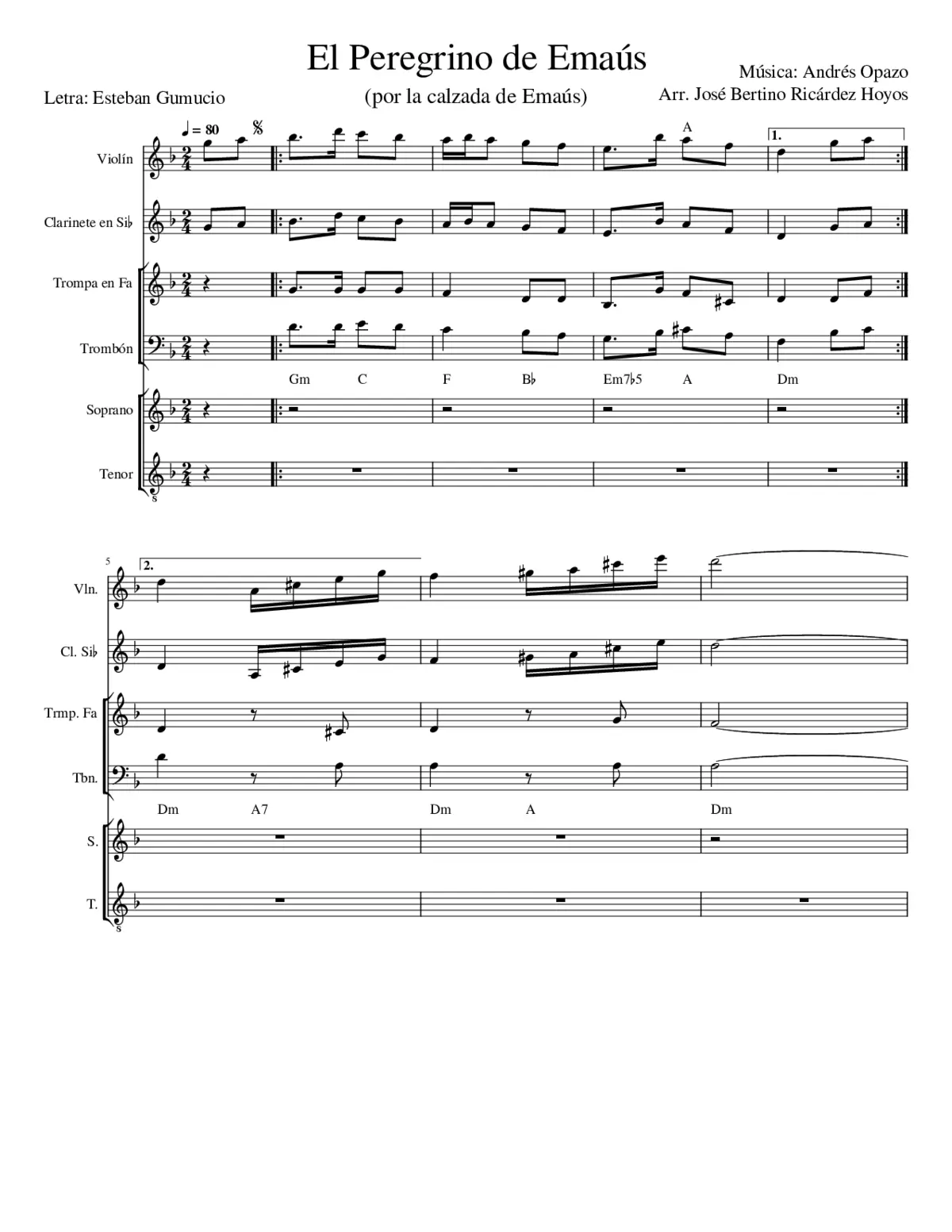 El Peregrino de Emaús - Page 1