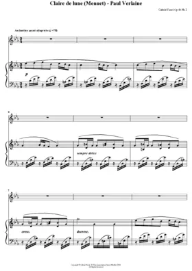 Clair de Lune, Op. 46, No. 2