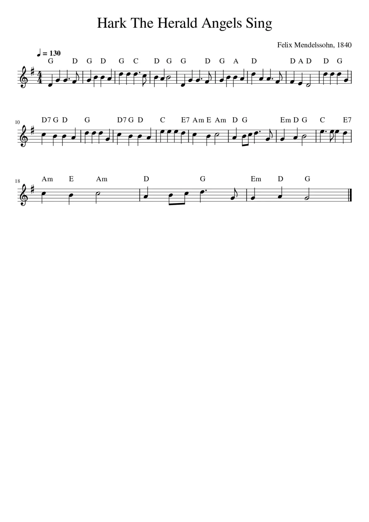 Hark the Herald Angels Sing - Page 1