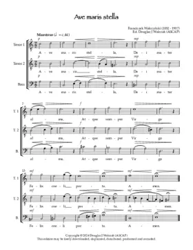 Ave maris stella (Men's Voices)