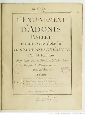 L'enlèvement d'Adonis