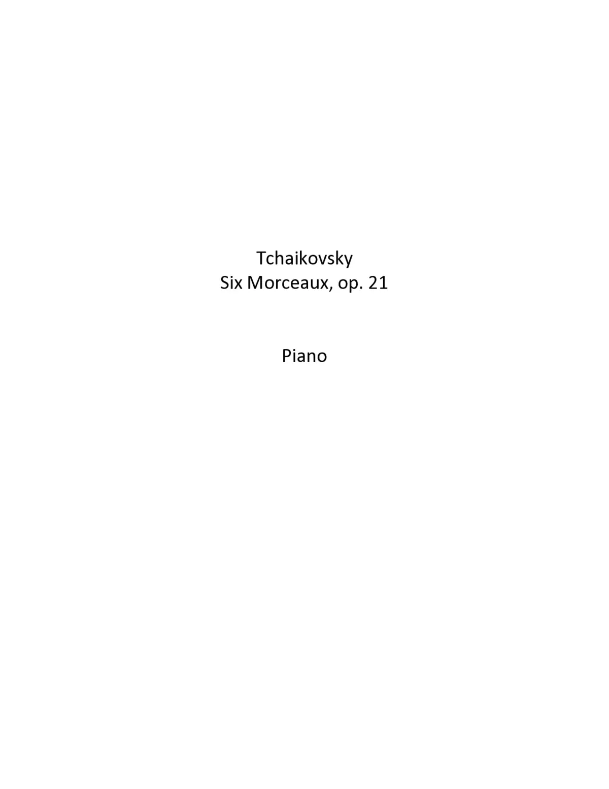 6 Pieces (on a Single Theme) - Page 1