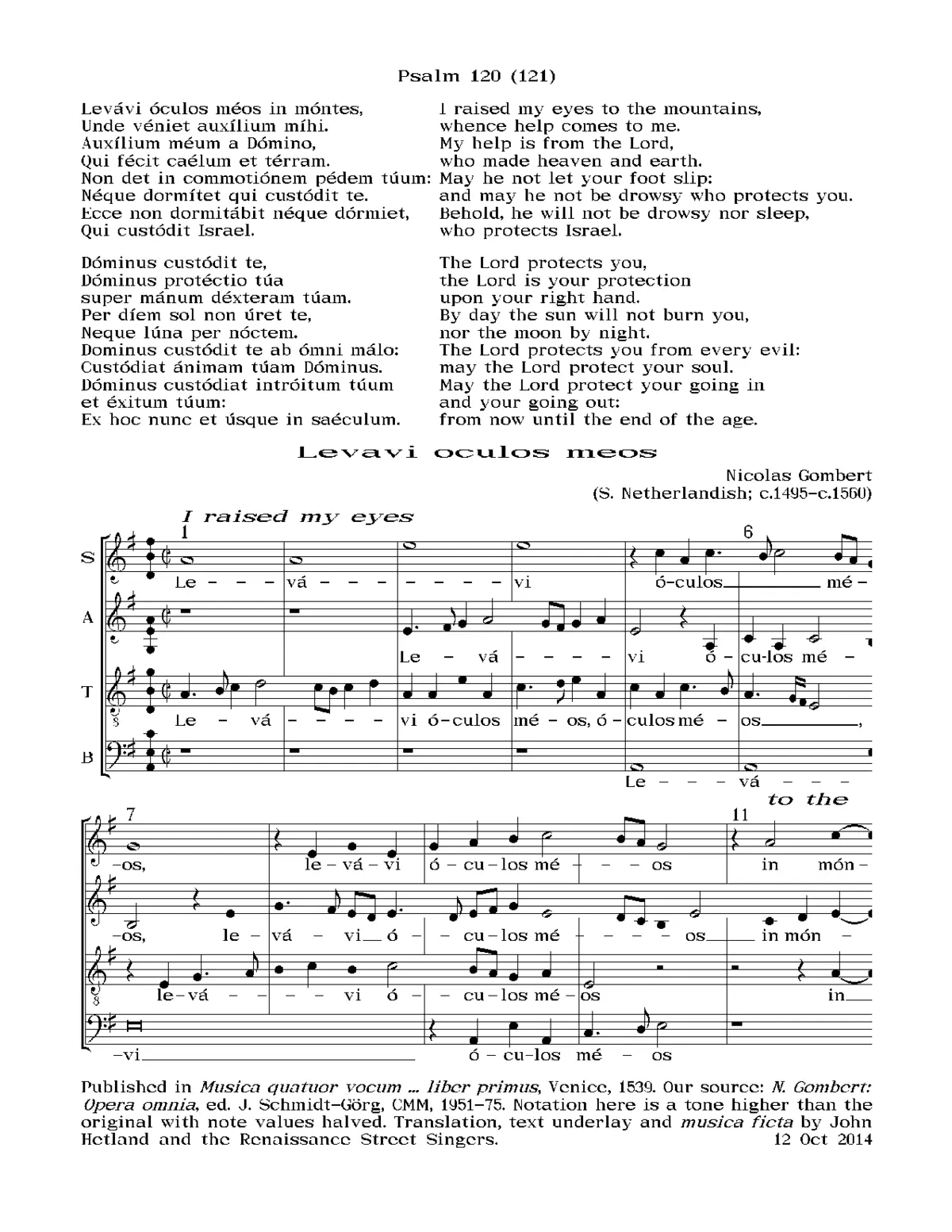 Levavi oculos meos - Page 1