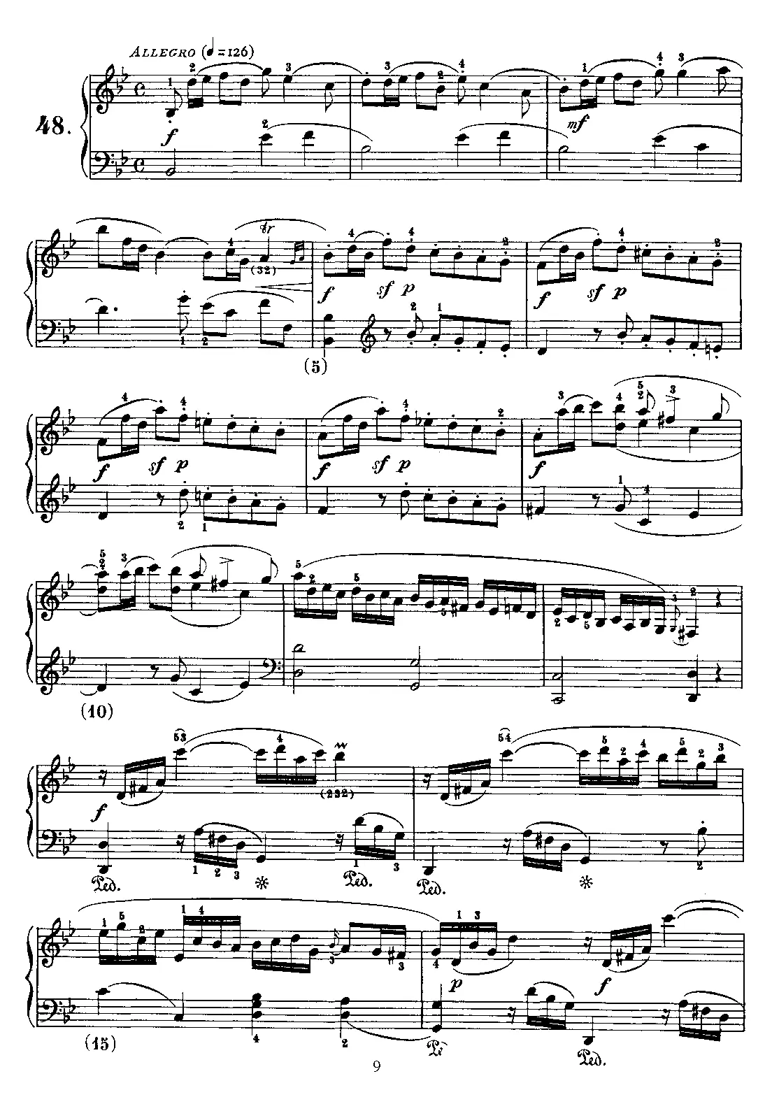 Keyboard Sonata in B-flat major - Page 1