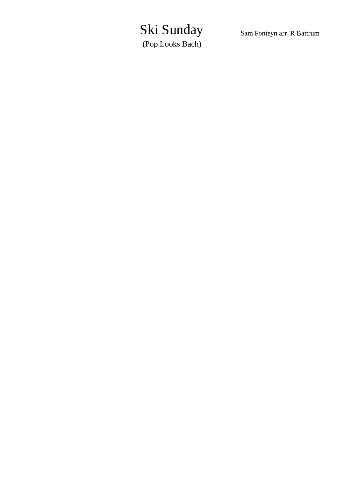 Pop Looks Bach - Page 1