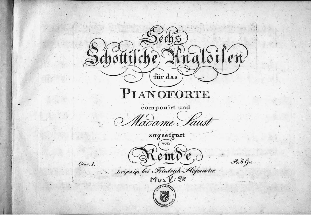 12 Schottische Angloises, Op.1 - Page 1