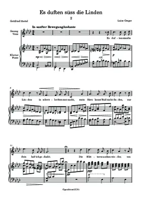 Es duften süss die Linden