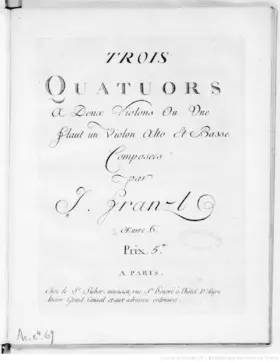 3 Quartets, Op.6