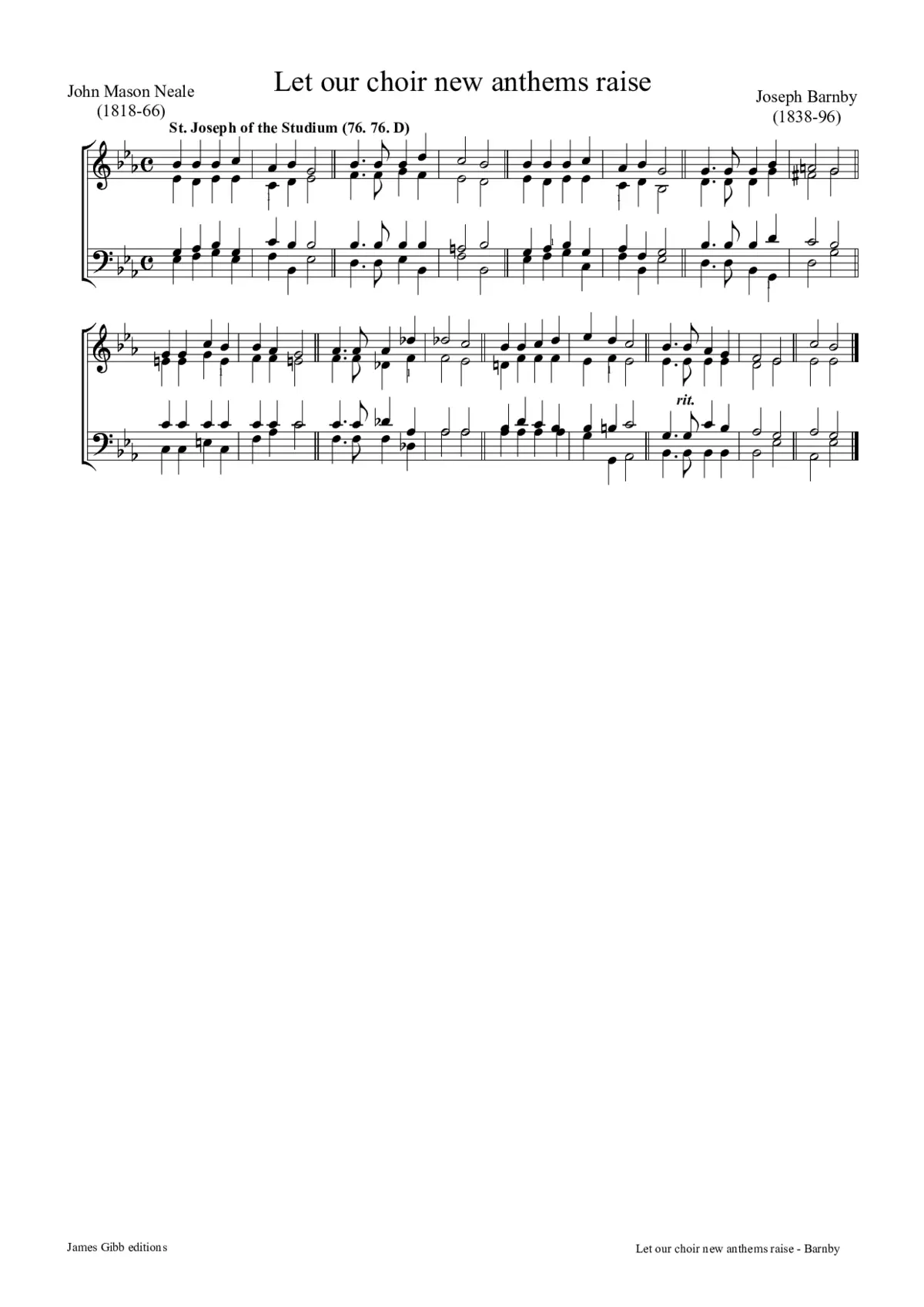 Let our choir new anthems raise - Page 1
