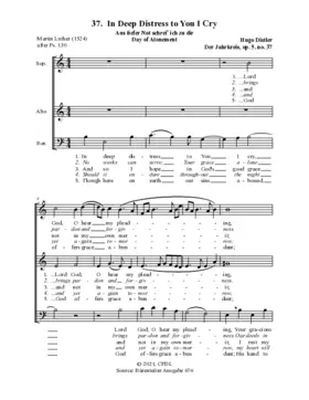 Aus tiefer Not schrei' ich zu dir