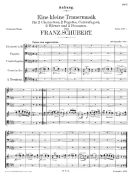 Franz Schuberts Begräbnis-Feyer