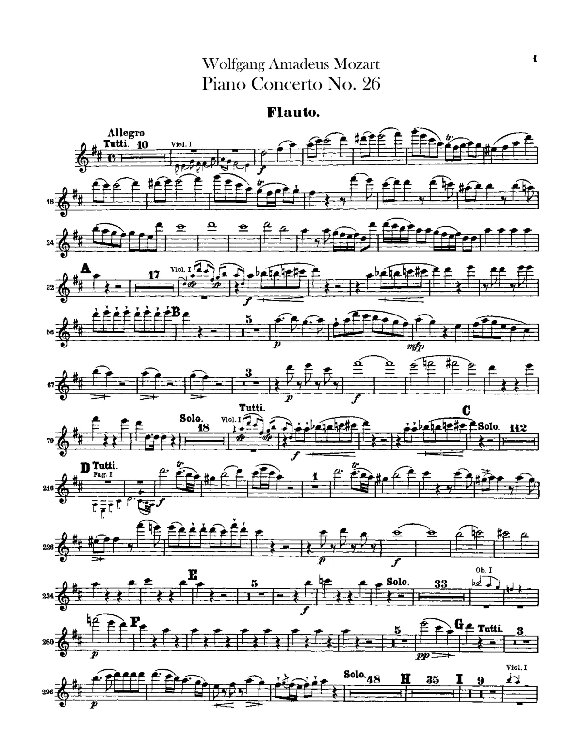 Piano Concerto No.26 - Page 1