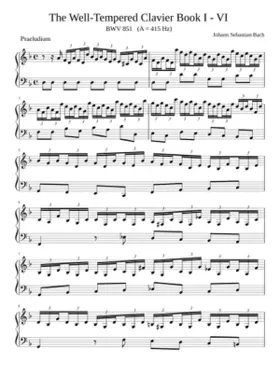 Prelude and Fugue in D minor BWV 851