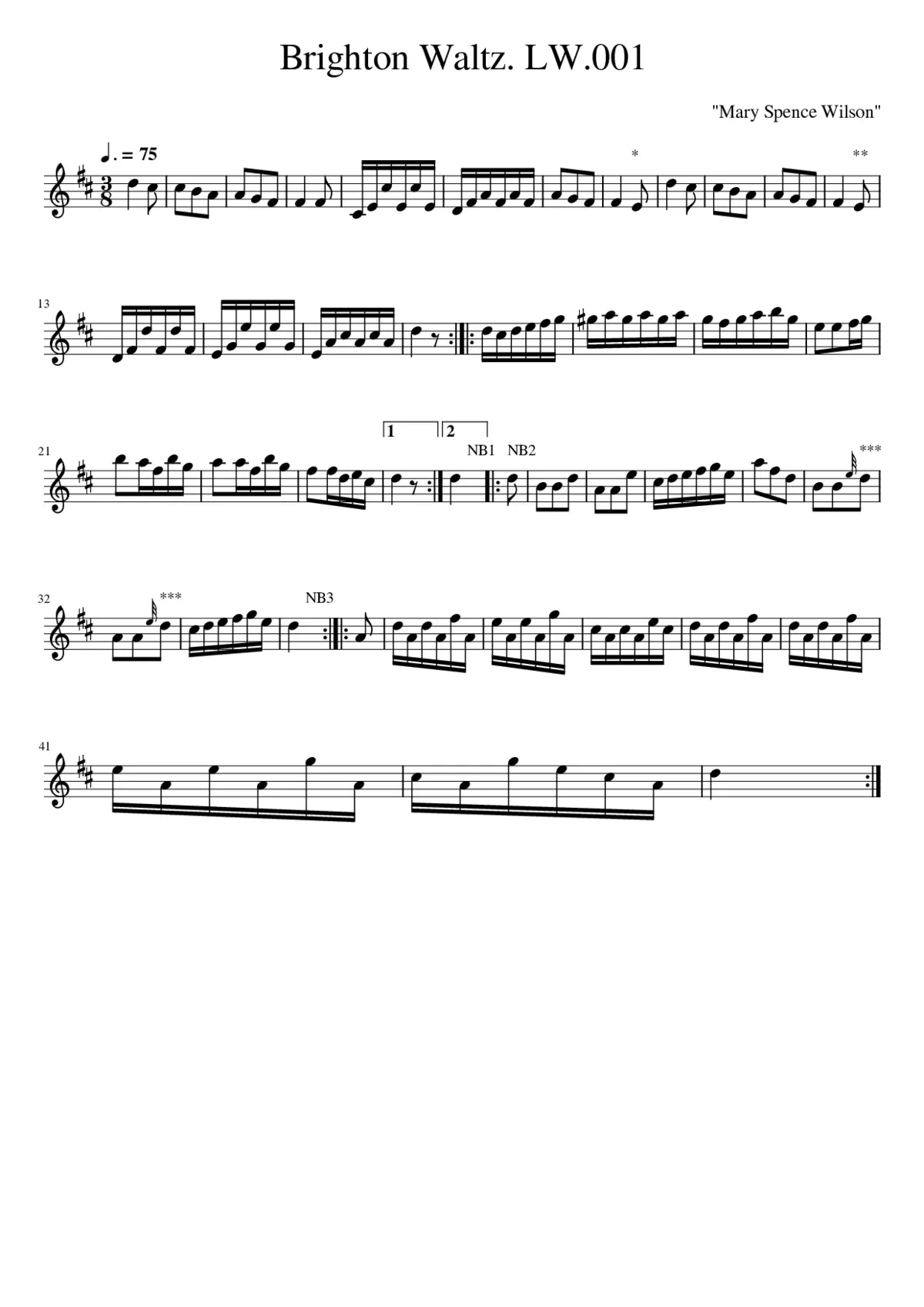 Brighton Waltz. CJF.075 - Page 1