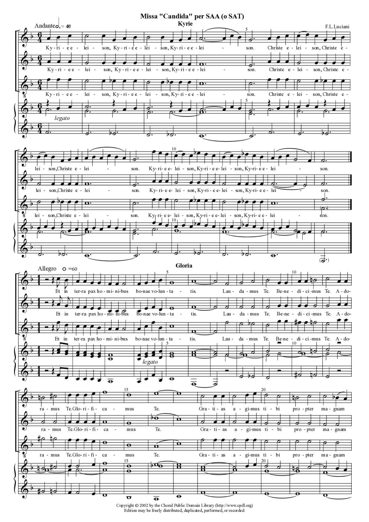 Missa Candida - Page 1
