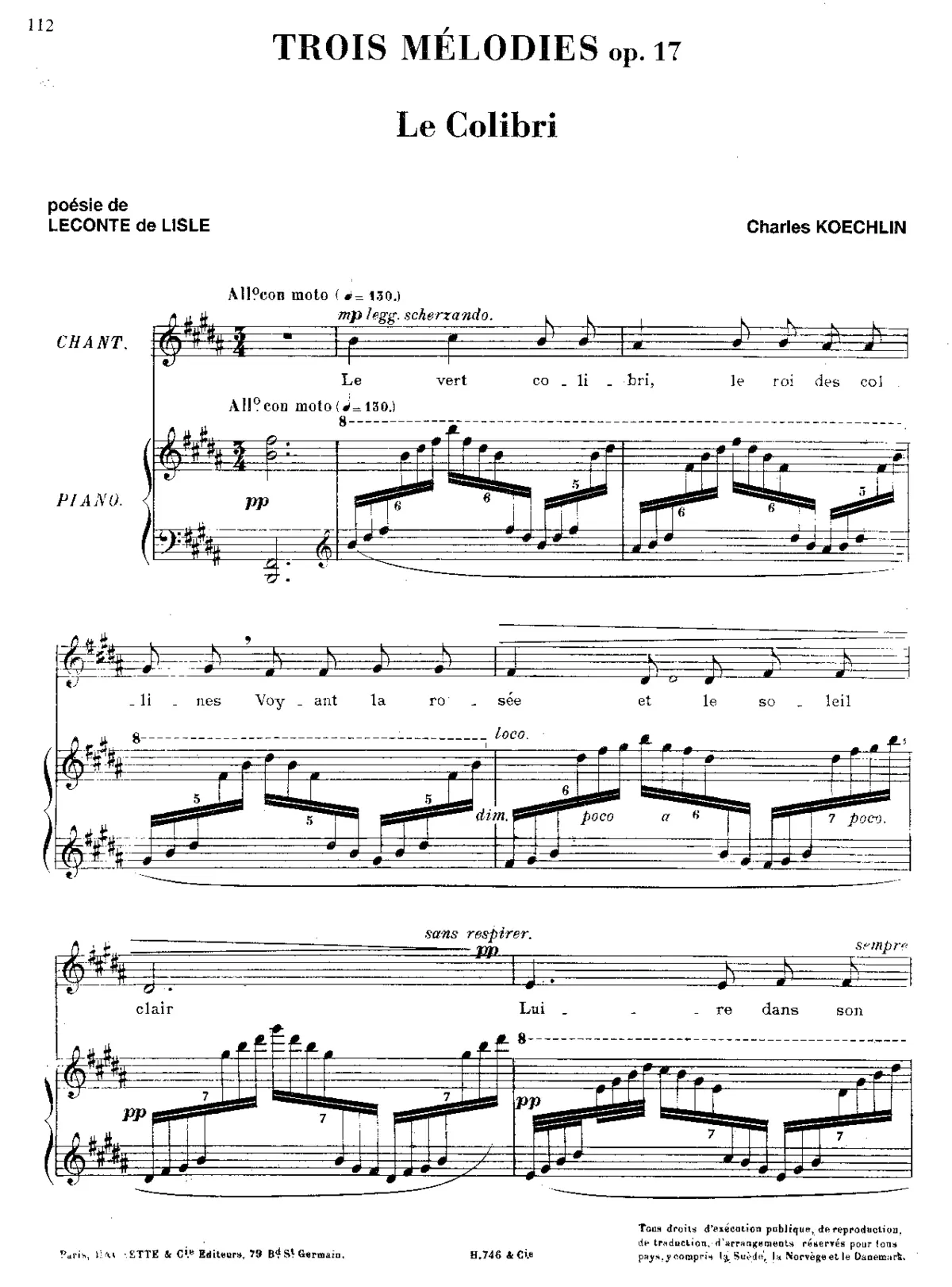 3 Mélodies - Page 1