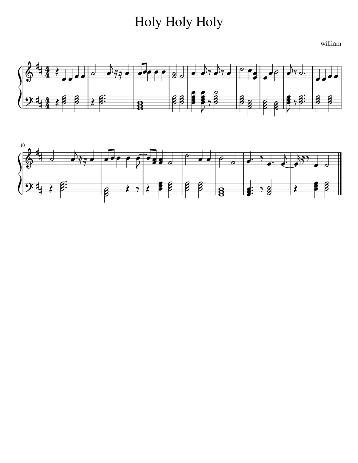 Holy Holy Holy Lord God Almighty - Page 1