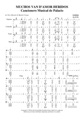 Muchos van d'amor heridos