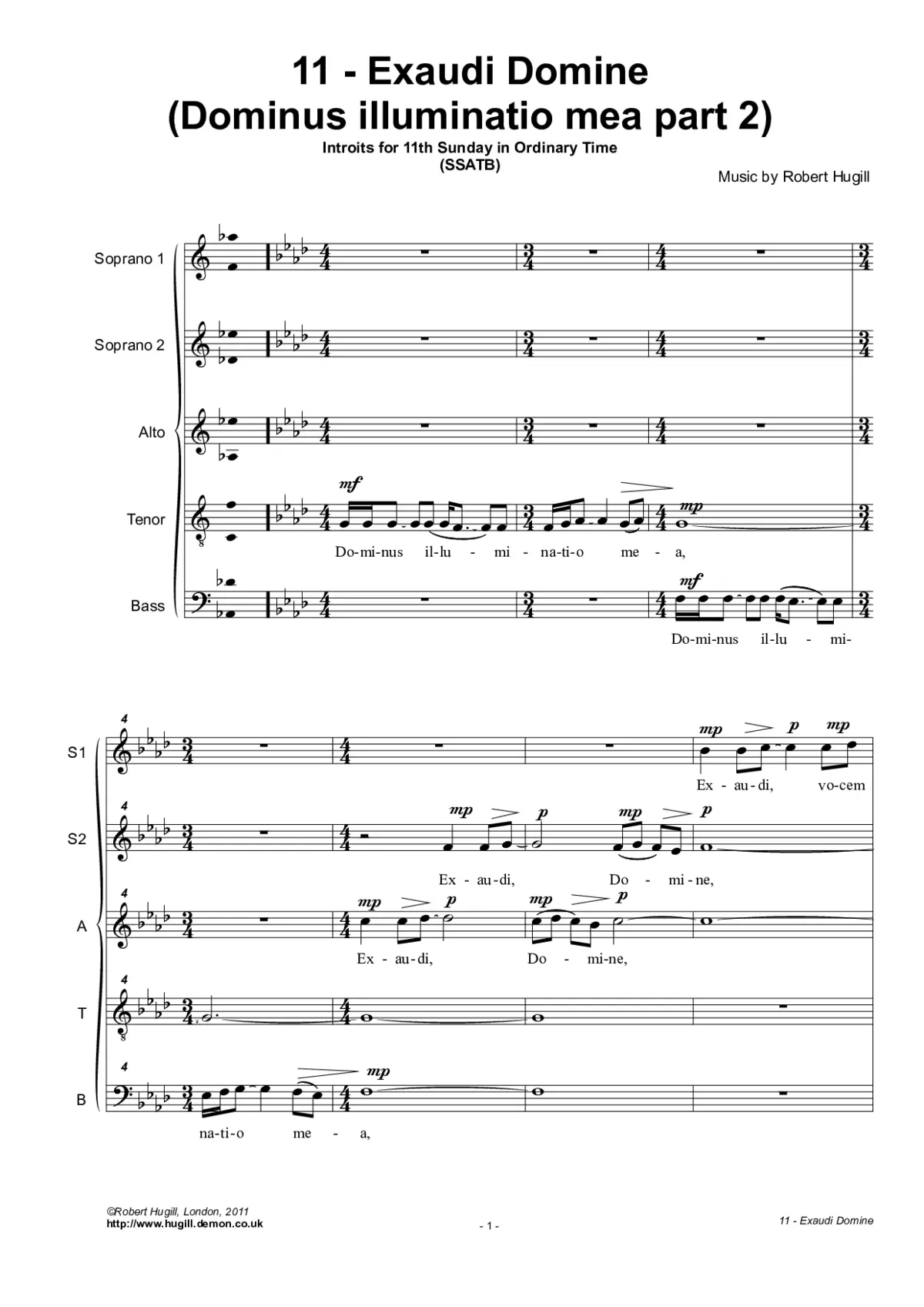 Exaudi Domine - Page 1