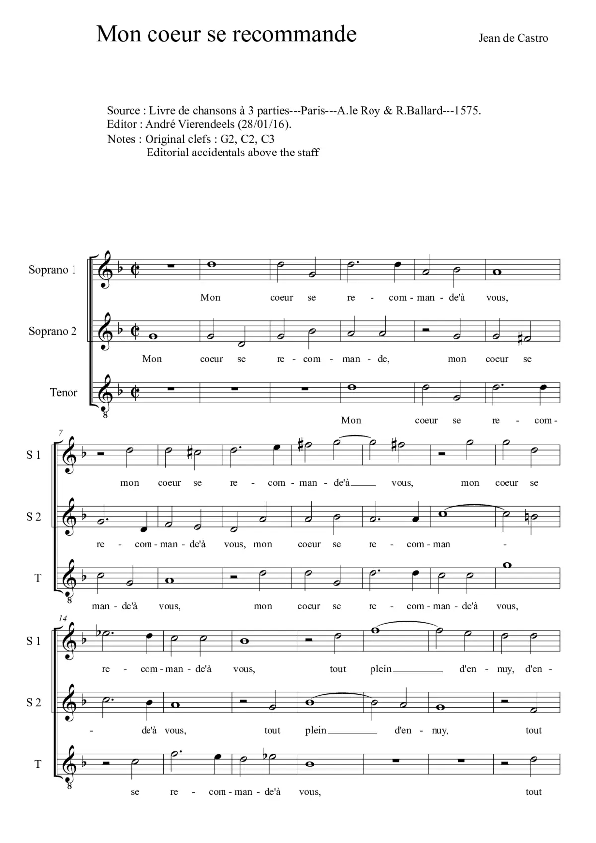 Mon coeur se recommande - Page 1