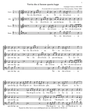 Vorria che si facesse questa legge