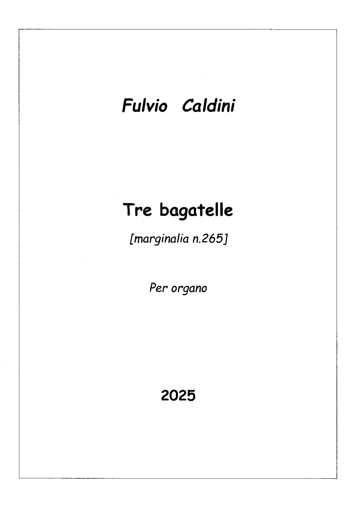 3 Bagatelles - Page 1