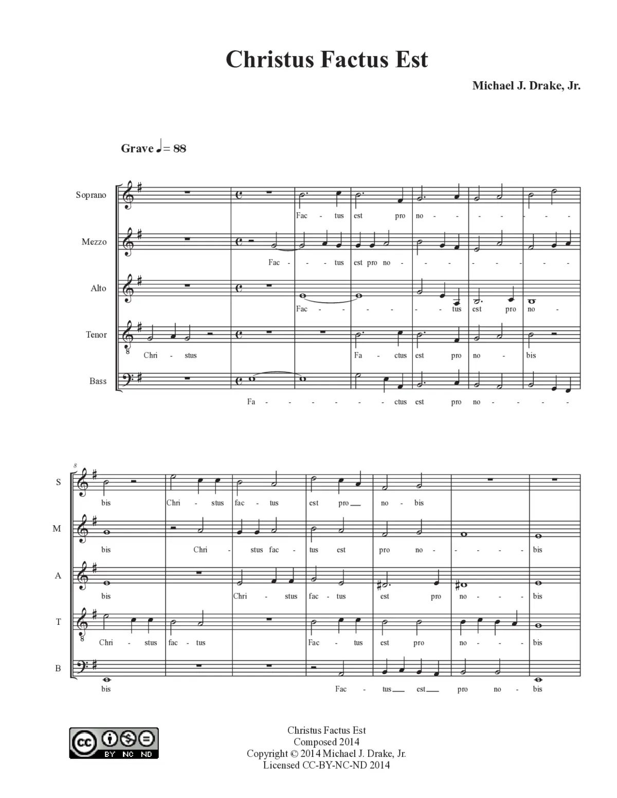 Christus factus est - Page 1