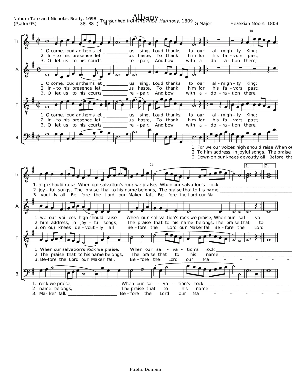 Albany - Hezekiah Moors - Page 1